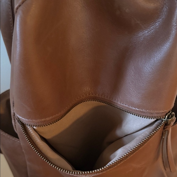 Able Tan Leather Backpack - Picture 8 of 11